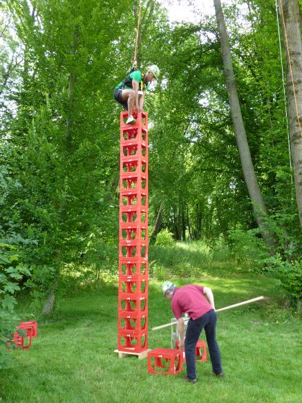 Hochseilelement Kistenklettern