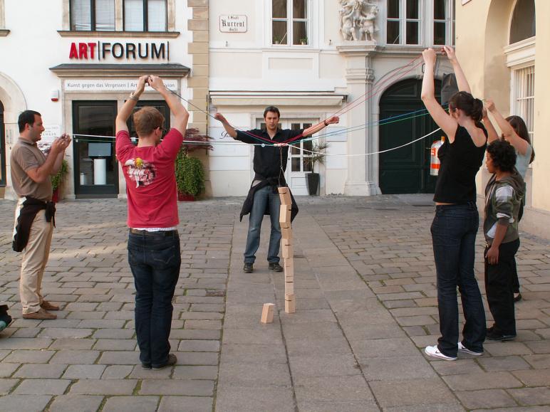 Tower of Power Aktivitäten bei Team-Rallye